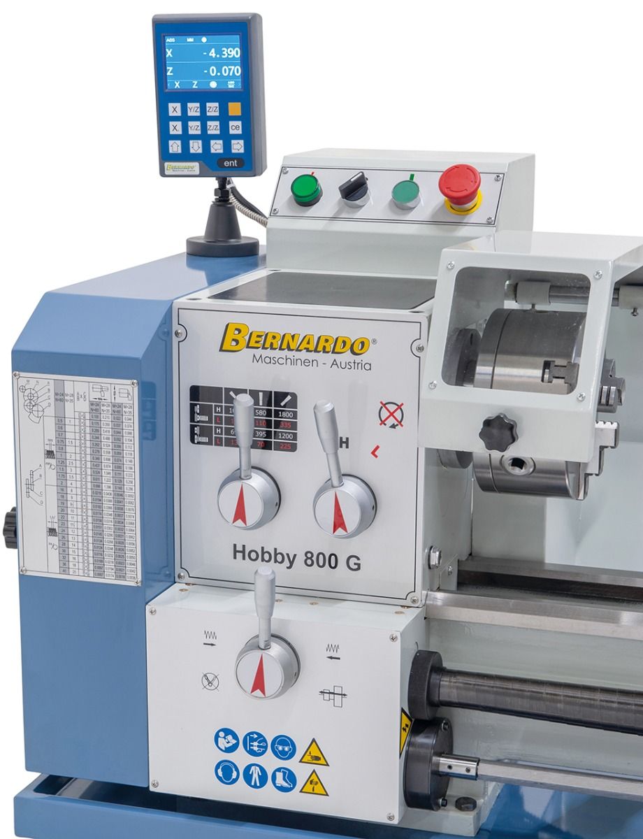 Hobby 800 G 230V dreiebenk (inkl. 3-akse-display)  Bernardo 